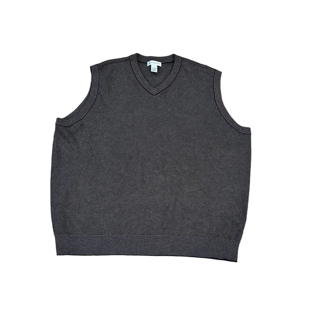 Cypress Links Sweater Vest Mens 3XLT Black Sleeveless Golf.